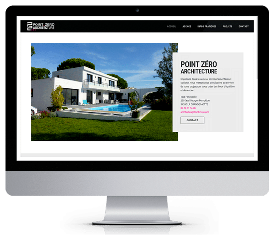 Création Site Internet Point Zéro Architecture